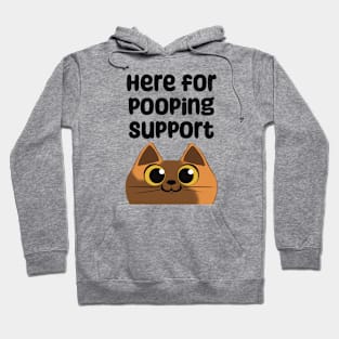 Cat for pooping support Hoodie